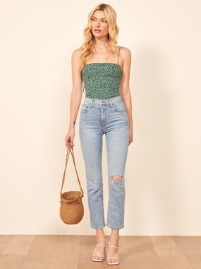 Reformation Liza Ultra High Rise Straight Jeans Montego Size 31